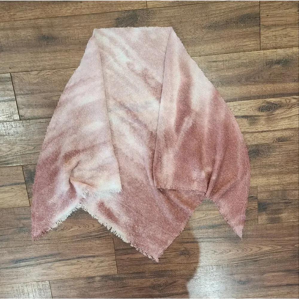 Sonoma Women's Accessories Tie-Dye Handkerchief Fringe Shawl Scarf One Size OS